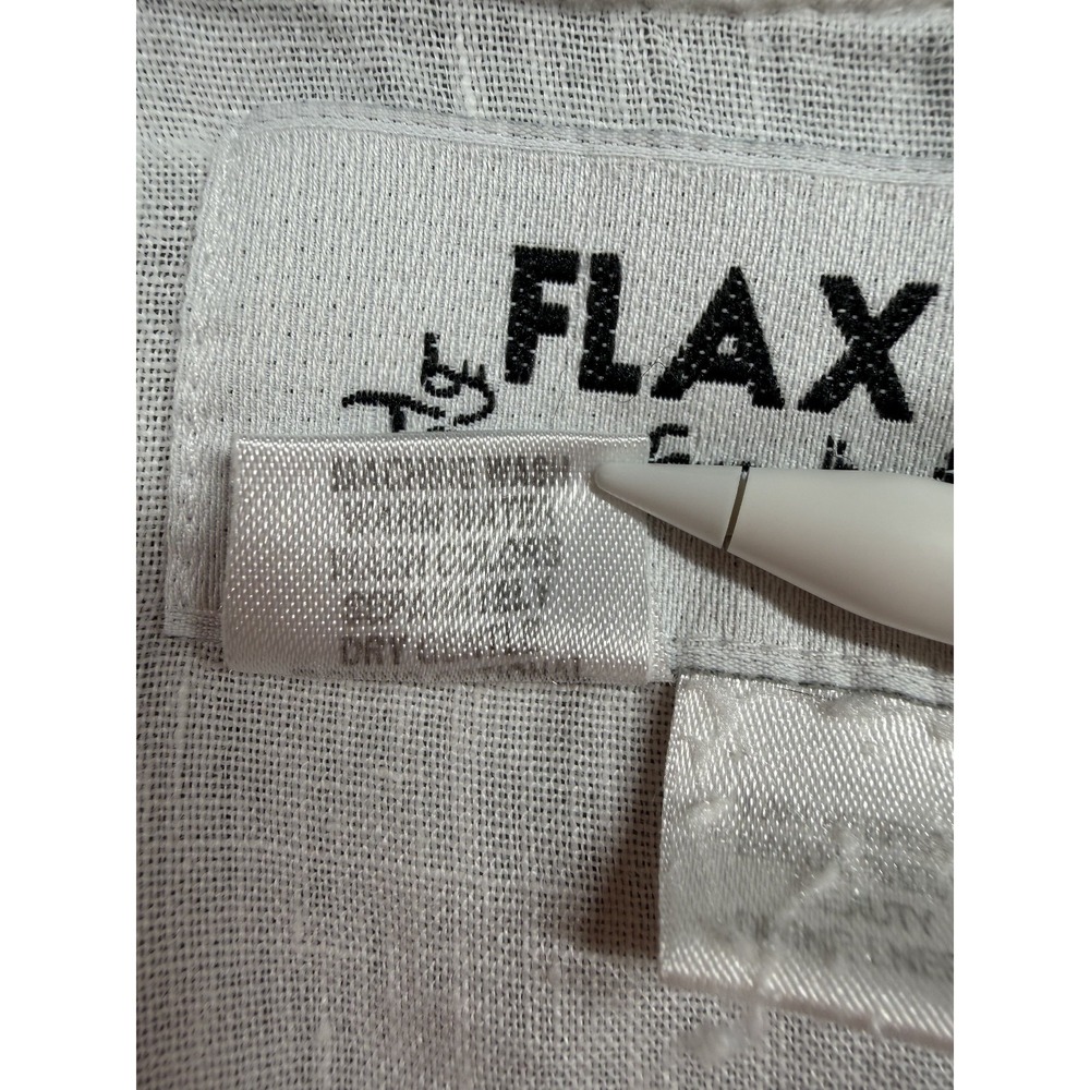 FLAX Jeanne Engelhart White Linen Cracker Jacket - Picture 8 of 8